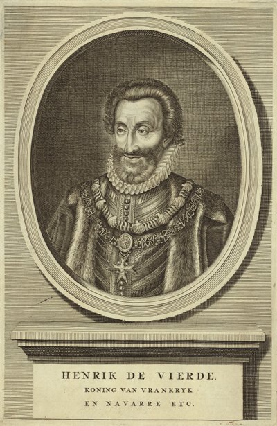 Retrato do rei Henrique IV da França de Dutch School