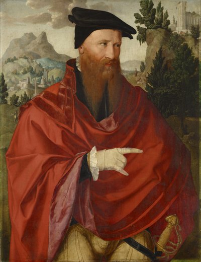 Retrato do anabatista David Joris, c.1540-45 de Dutch School