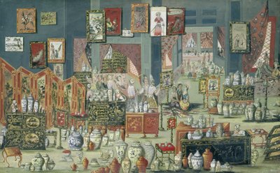 Loja de Artigos Chineses, 1680-1700 de Dutch School