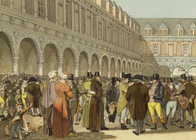 A grande troca de Amsterdã, século XIX de Dutch School