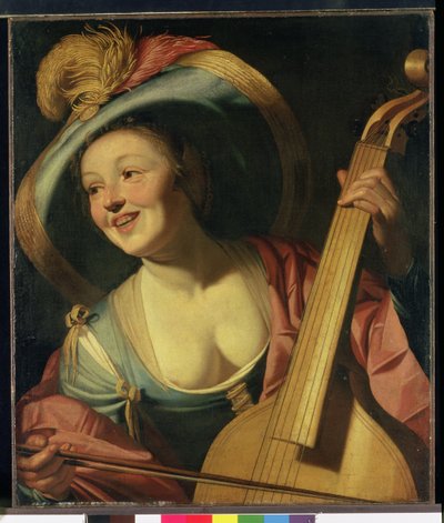 O Viola do Gamba Player de Dutch School