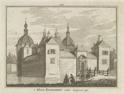 Vista do Castelo de Endegeest, Oegstgeest, Holanda de Dutch School