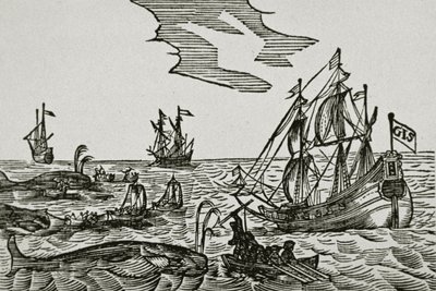 Navios baleeiros, de Jacob Segersz van der Brugge