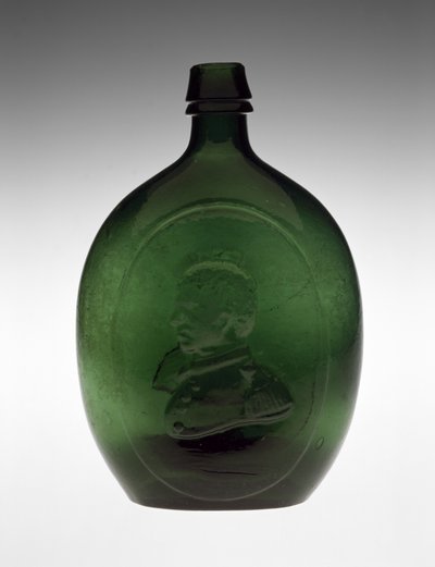 Frasco Figurado, c. 1847 (vidro sem chumbo) de Dyottville Glass Works