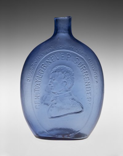 Frasco Figurado, c. 1847 (vidro sem chumbo) de Dyottville Glass Works