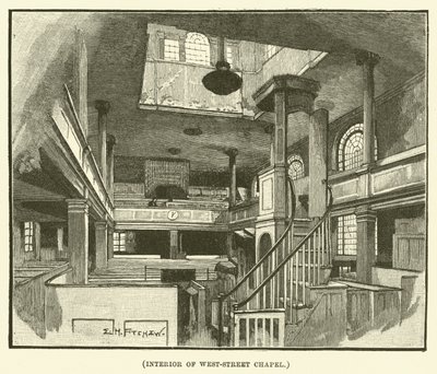 Interior da Capela da Rédea Ocidental (gravura) de E.H. Fitchew