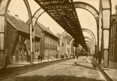 Um sistema Mono-Rail de suspensão elétrica, 1930. de ENA
