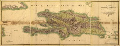 Mapa da Ilha de Santo Domingo de E. Beaucosté