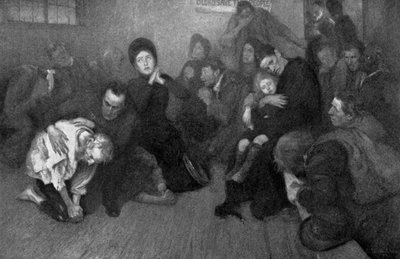 Um abrigo do exército de salvação, 1898. de E. Borough Johnson