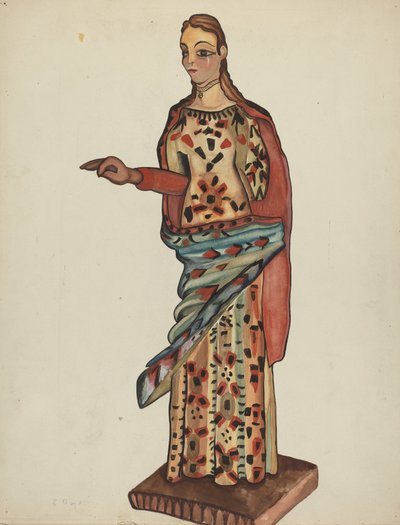 Bulto (Figura de madeira do Santo) de E. Boyd