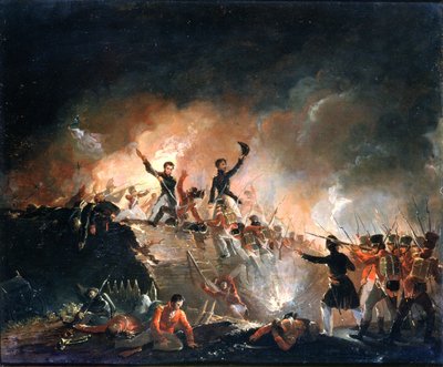 Repulsão dos britânicos em Fort Erie, 15 de agosto de 1814, 1840 de E. C. Watmough