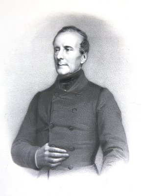 Alphonse de Lamartine e a sua assinatura de autógrafo (litho) de E. Charpentier