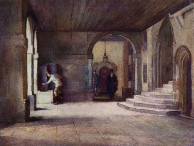 Eton: The Claustros (lito colorido) de E. D. Brinton