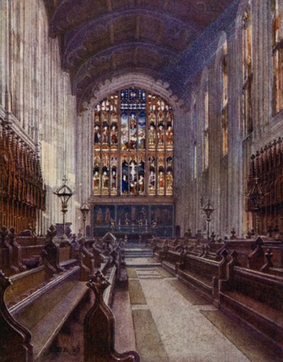 Eton: Capela superior (cor litho) de E. D. Brinton