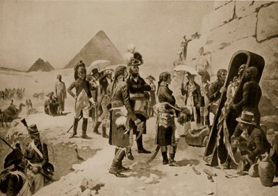 Napoleão no Egito, ilustração de &39;História das Nações de Hutchinson&39;, c.1915 de E. Fiorillo
