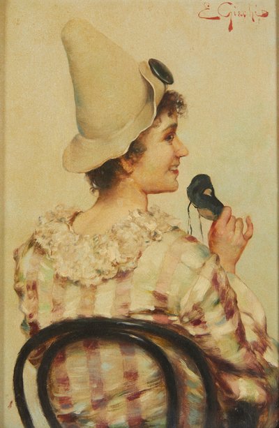 Preparativos para o Baile (óleo sobre tela) de E. Giachi