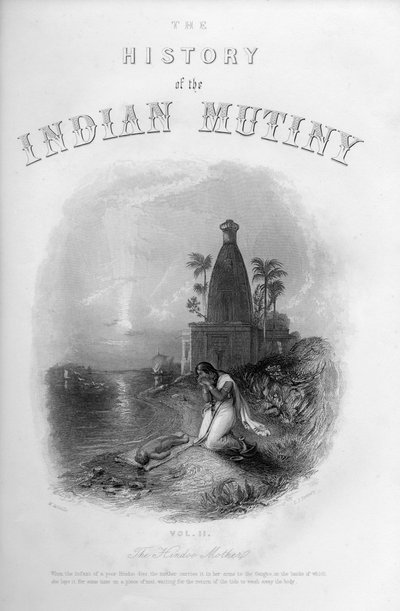 A mãe hindu, c1860. de E. J. Portbury