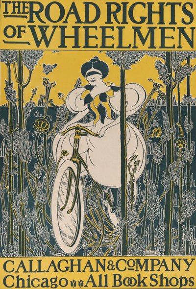 Os Direitos Rodoviários de Wheelmen, 1895. de E. Nadall