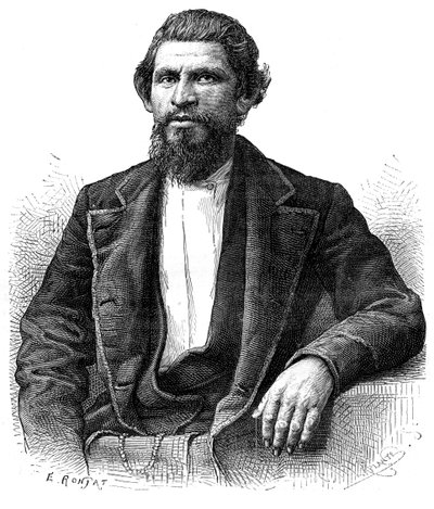 Retrato de um ianque, século XIX. de Etienne Antoine Eugene Ronjat
