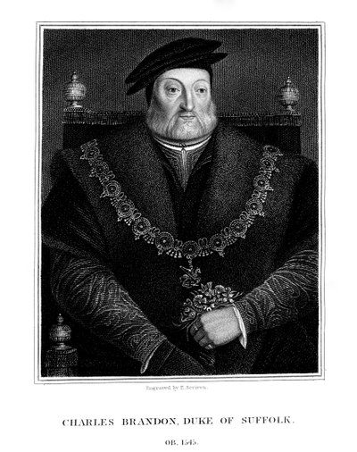 Charles Brandon, 1º Duque de Suffolk, 1824. de E. Scriven
