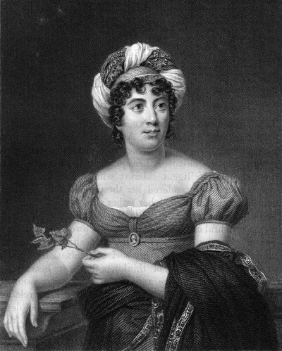 Germaine de Stael, escritor francês, romancista e propagandista político, 1836. de E. Scriven