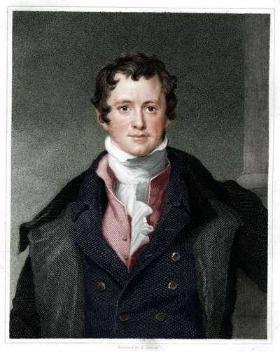 Humphry Davy, químico inglês, 1833 de E. Scriven