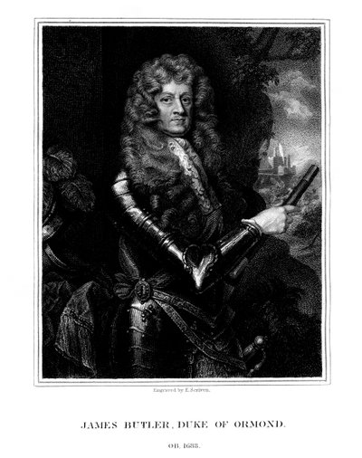 James Butler, 1º duque de Ormonde, estadista e soldado anglo-irlandês, 1824. de E. Scriven