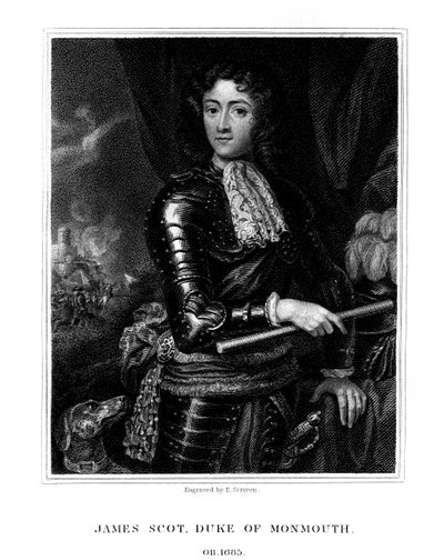 James Scott, 1º Duque de Monmouth, reconhecido por alguns como James II da Inglaterra, 1826. de E. Scriven