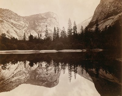 Lago do Espelho, Vale do Yosemite, 1872. de Eadweard Muybridge