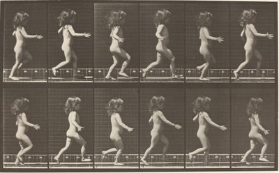 Placa número 469. Criança a correr, 1887. de Eadweard Muybridge