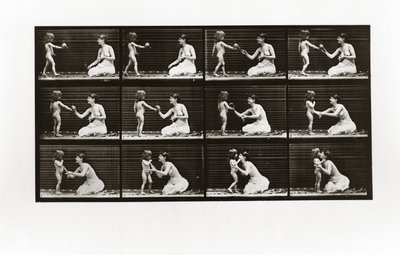 Criança, trazer, buquet, mulher, prato, 465, animal, locomotion, 1887 de Eadweard Muybridge