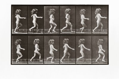 Criança correndo, placa 469 de Animal Locomotion, 1887 de Eadweard Muybridge