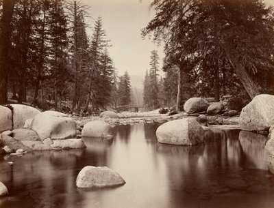 Clark & Moore, rio Merced, Yosemite de Eadweard Muybridge