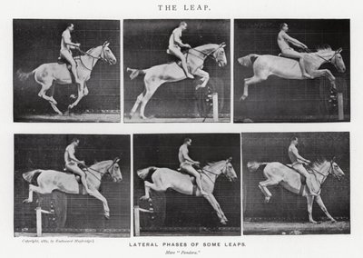 Eadweard Muybridge: O Salto (foto a p/b) de Eadweard Muybridge