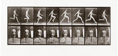 Homem, executando, prato, 65, animal, locomotion, 1887 de Eadweard Muybridge