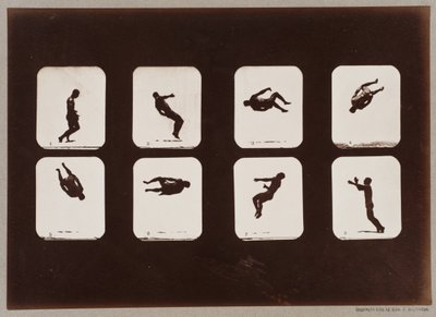 Placa 106. Atletas, Twisting Summersault de Eadweard Muybridge