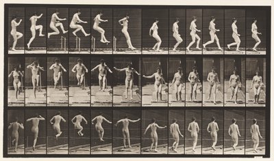 Placa 155. Salto, Corrida, Salto em Altura Direto de Eadweard Muybridge