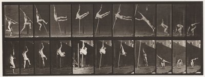 Placa 164. Salto; Salto com vara, 1872-1885 de Eadweard Muybridge
