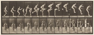Placa 168. Salto; Sobre as costas do menino (Leap Frog) de Eadweard Muybridge