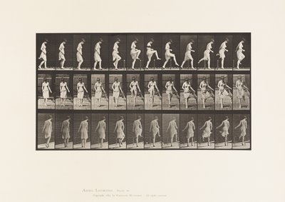 Placa 181. Passando por cima de uma cerca de Eadweard Muybridge
