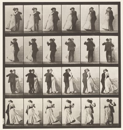 Placa 197. Valsa Dançante, Dois Modelos de Eadweard Muybridge