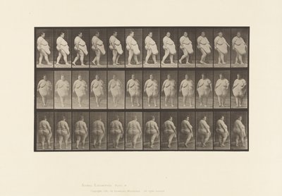 Prato 19. Andar a pé, Começar a dar a volta de Eadweard Muybridge