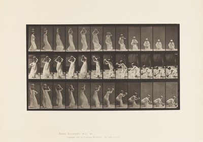 Placa 206. Transportar Jarro de Água na Cabeça, Virá-lo e Colocá-lo de Eadweard Muybridge