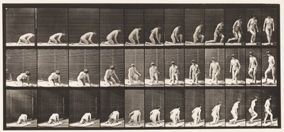Placa 255. Saindo de Ajoelhar e Virar de Eadweard Muybridge