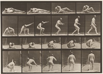 Placa 258. Erguendo-se do solo e saindo de Eadweard Muybridge