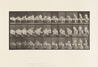 Placa 264. Sair da cama e preparar-se para ajoelhar de Eadweard Muybridge