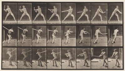 Placa 276. Base-ball; Rebatidas de Eadweard Muybridge