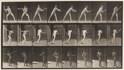 Placa 277. Base-ball; Rebatidas de Eadweard Muybridge