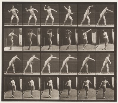 Placa 286. Base-ball; Arremesso de Eadweard Muybridge