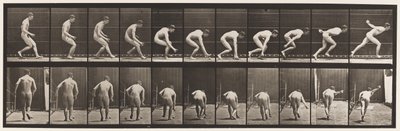 Placa 287. Bola de base; Correndo e pegando a bola de Eadweard Muybridge